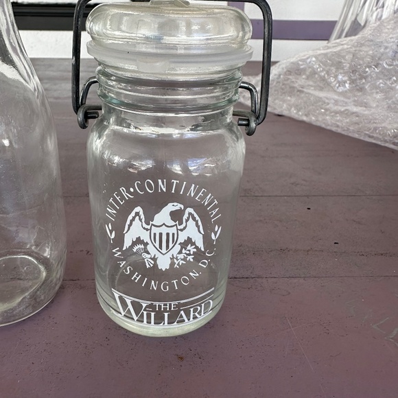 Vintage Small Oil Bottle, Milk Bottle, Jar - Picture 3 of 10